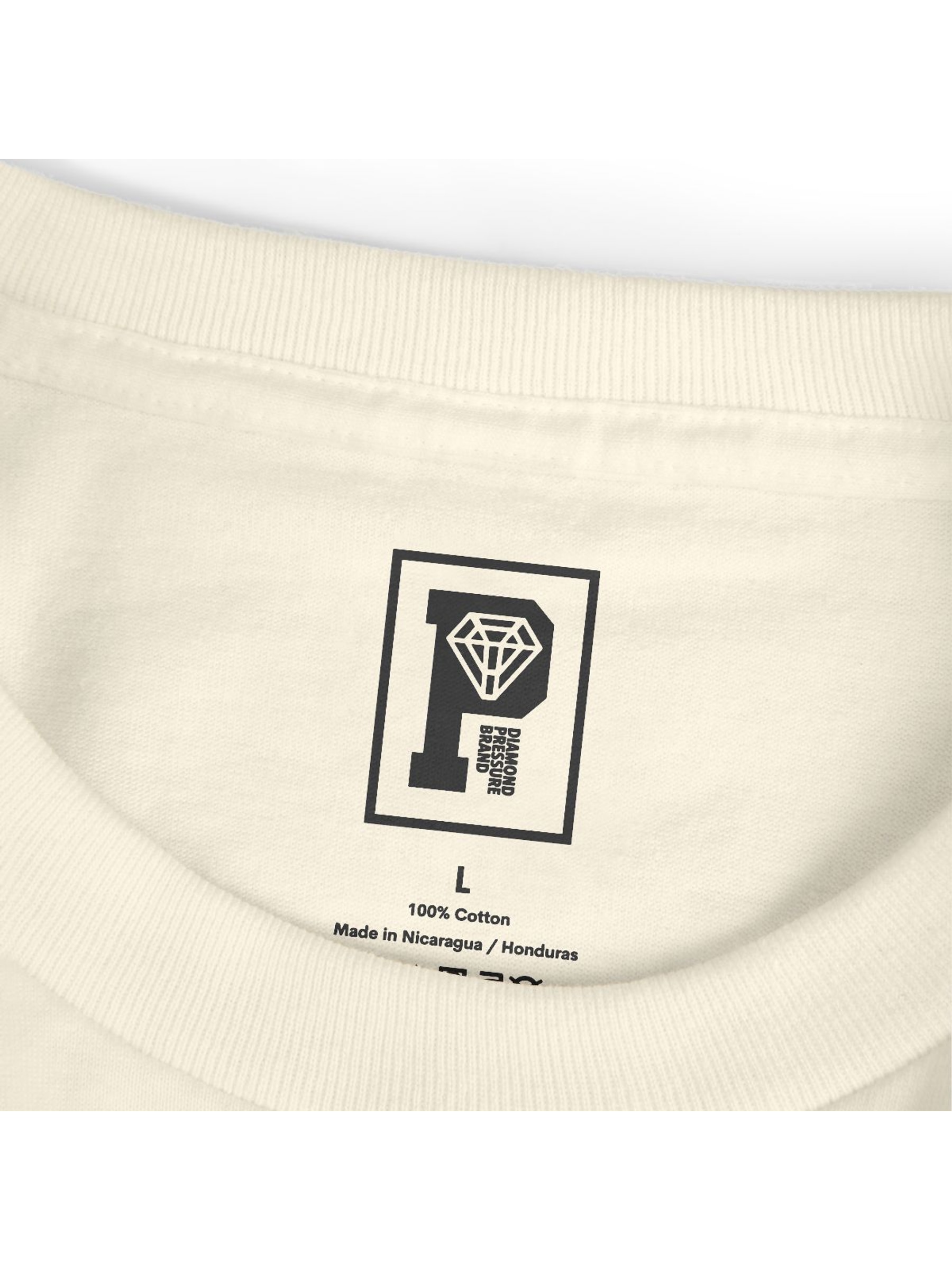 Pray Tee Faded Cream detail product image