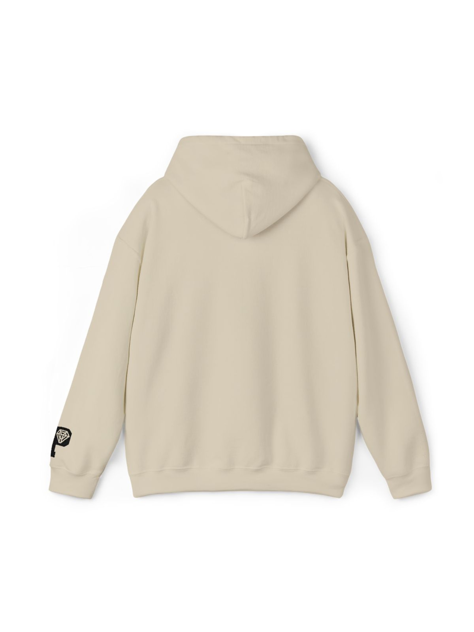 Signature Logo Hoodie Sand back product mockup